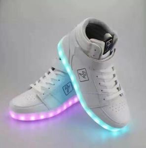 2016 Hot Sale Casual LED Shoes Breathable Woman Shoes Light Lace up